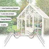 High-definition product shot with dimensions showing the exact size and fitment shape of the manual greenhouse spring clip