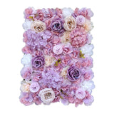 Home & Garden > Artificial Plants > Artifical Flowers & Plants - Artificial Flower Wall Backdrop Panel 40cm X 60cm Mixed Pink & White Flowers - Garden Yard