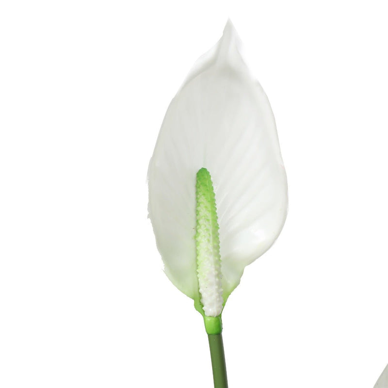 Home & Garden > Artificial Plants > Artifical Flowers & Plants - Artificial Flowering White Peace Lily / Calla Lily 95cm - Garden Yard