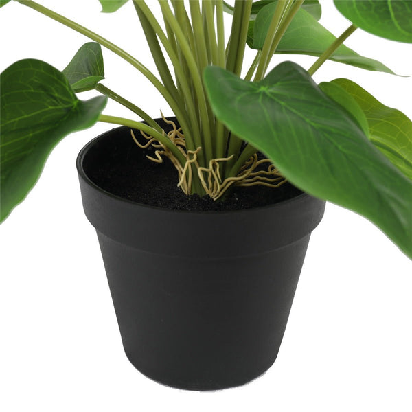 Home & Garden > Artificial Plants > Artifical Flowers & Plants - Artificial Flowering White & Pink Peace Lily / Calla Lily Plant 50cm - Garden Yard