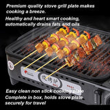 Home & Garden > BBQ > BBQ Tools - Portable Gas BBQ Stove with PRO Grill Plate Outdoor Barbecue Cooking Burner Kit Butane Camping - Garden Yard