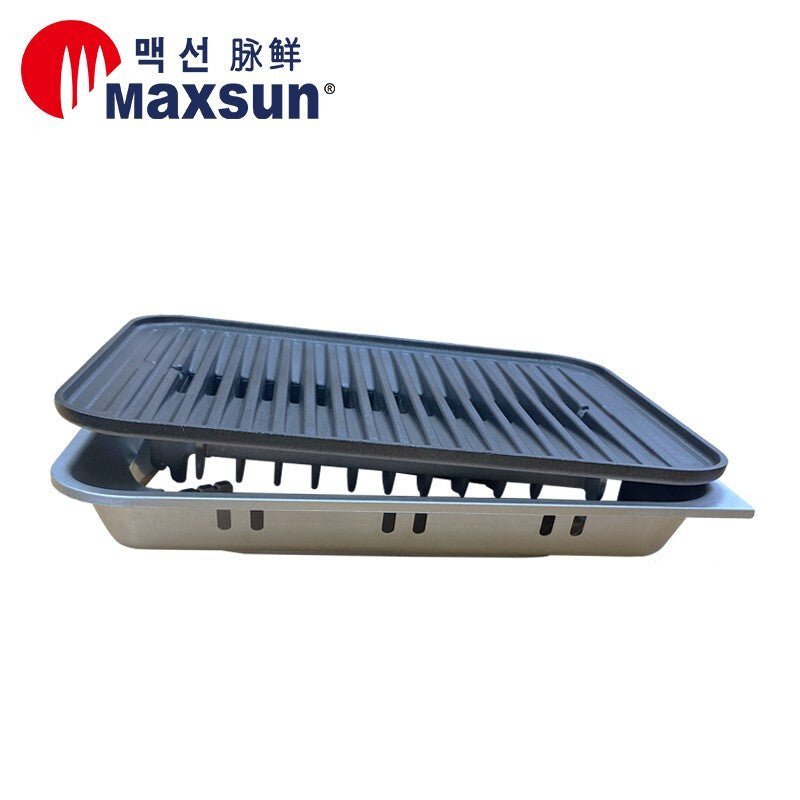 Home & Garden > BBQ > BBQ Tools - Portable Gas BBQ Stove with PRO Grill Plate Outdoor Barbecue Cooking Burner Kit Butane Camping - Garden Yard