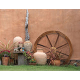 Home & Garden > Decor > Garden Ornaments - Gardeon Garden Decor Outdoor Ornament Wooden Wagon Wheel - Garden Yard