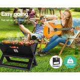Home & Garden > Firepits - Grillz BBQ Grill Charcoal Smoker Foldable - Garden Yard