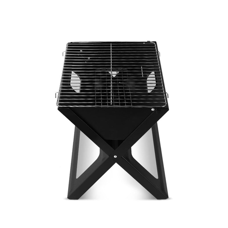 Home & Garden > Firepits - Grillz BBQ Grill Charcoal Smoker Foldable - Garden Yard