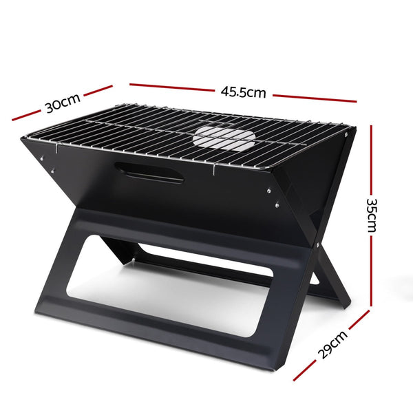 Home & Garden > Firepits - Grillz BBQ Grill Charcoal Smoker Foldable - Garden Yard