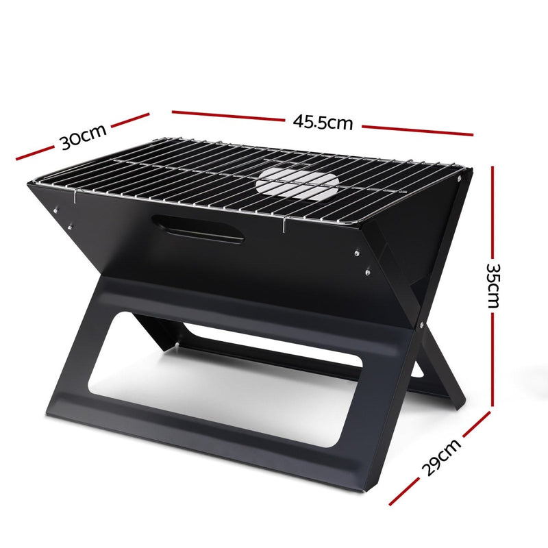 Home & Garden > Firepits - Grillz BBQ Grill Charcoal Smoker Foldable - Garden Yard