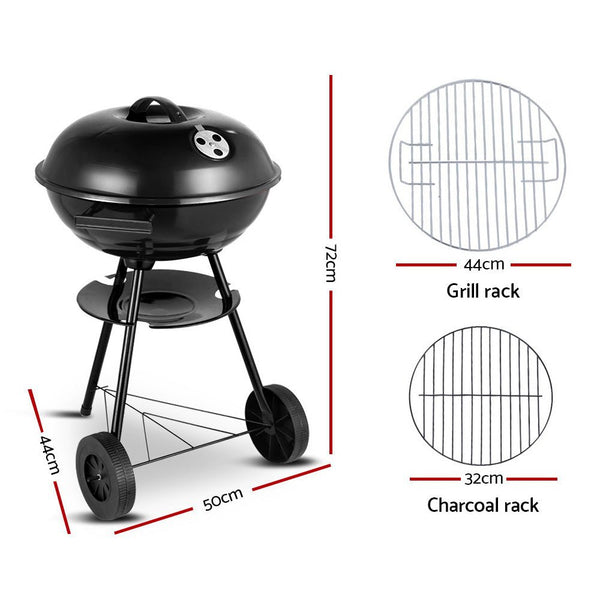 Home & Garden > Firepits - Grillz BBQ Grill Portable Charcoal Smoker - Garden Yard