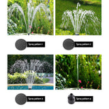 Home & Garden > Fountains > Fountain & Ponds Accessories - Gardeon Solar Pond Pump Submersible Fountain with Battery Kit LED Lights 5.2FT - Garden Yard