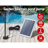 Home & Garden > Fountains > Fountain & Ponds Accessories - Gardeon Solar Pond Pump Submersible Water Fountain Kit 4.4FT - Garden Yard