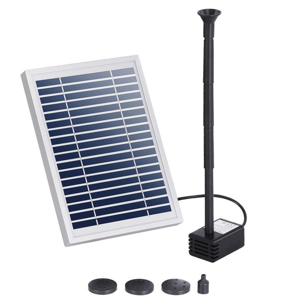 Home & Garden > Fountains > Fountain & Ponds Accessories - Gardeon Solar Pond Pump Submersible Water Fountain Kit 4.4FT - Garden Yard