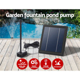 Home & Garden > Fountains > Fountain & Ponds Accessories - Gardeon Solar Pond Pump Submersible Water Fountain Kit 6.1FT - Garden Yard