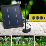 Home & Garden > Fountains > Fountain & Ponds Accessories - Gardeon Solar Pond Pump Submersible Water Fountain Kit 6.1FT - Garden Yard