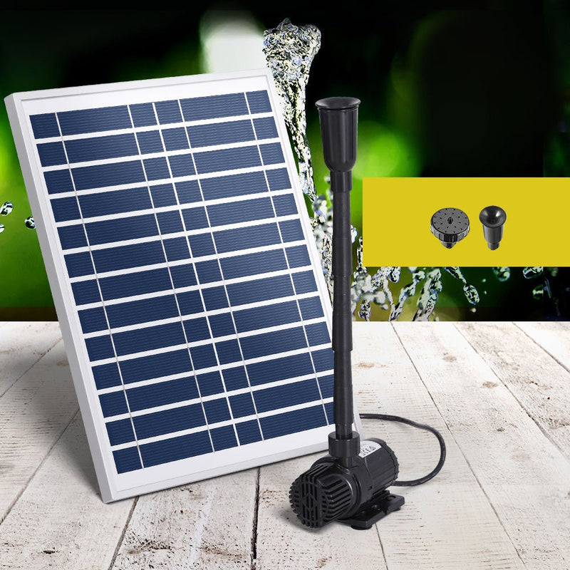Home & Garden > Fountains > Fountain & Ponds Accessories - Gardeon Solar Pond Pump Submersible Water Fountain Kit 9.8FT - Garden Yard