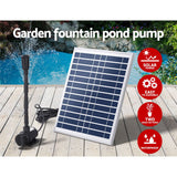 Home & Garden > Fountains > Fountain & Ponds Accessories - Gardeon Solar Pond Pump Submersible Water Fountain Kit 9.8FT - Garden Yard
