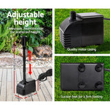 Home & Garden > Fountains > Fountain & Ponds Accessories - Gardeon Solar Pond Pump Submersible Water Fountain Kit with 2 Panels 7.2FT - Garden Yard