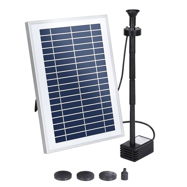 Home & Garden > Fountains > Fountain & Ponds Accessories - Gardeon Solar Pond Pump Submersible Water Fountain with Battery LED Lights 4.4FT - Garden Yard
