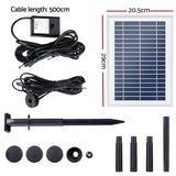 Home & Garden > Fountains > Fountain & Ponds Accessories - Gardeon Solar Pond Pump Submersible Water Fountain with Battery LED Lights 4.4FT - Garden Yard