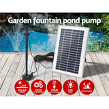 Home & Garden > Fountains > Fountain & Ponds Accessories - Gardeon Solar Pond Pump Submersible Water Fountain with Battery LED Lights 4.4FT - Garden Yard