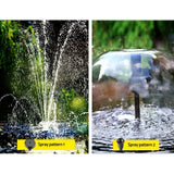 Home & Garden > Fountains > Fountain & Ponds Accessories - Gardeon Solar Pond Pump with Battery Kit LED Lights 9.8FT - Garden Yard