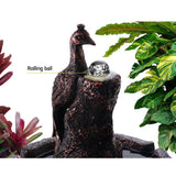 Home & Garden > Fountains > Fountain & Ponds Accessories - Gardeon Solar Water Feature Tier Fountain with Pump Kit Bird Bath 106CM Peacock - Garden Yard