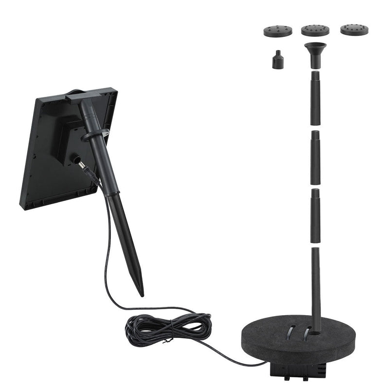 Home & Garden > Fountains > Fountains & Ponds - Gardeon Solar Pond Pump Water Fountain Submersible Floating Bird Bath 190L/H - Garden Yard