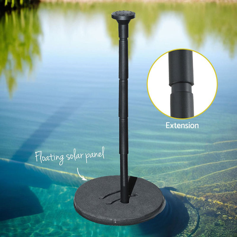 Home & Garden > Fountains > Fountains & Ponds - Gardeon Solar Pond Pump Water Fountain Submersible Floating Bird Bath 190L/H - Garden Yard