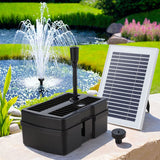 Home & Garden > Fountains > Fountains & Ponds - Gardeon Solar Submersible Water Pond Fountain Pump with Filter Box 4.6FT 470L/H - Garden Yard