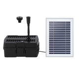 Home & Garden > Fountains > Fountains & Ponds - Gardeon Solar Submersible Water Pond Fountain Pump with Filter Box 4.6FT 470L/H - Garden Yard