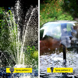 Home & Garden > Fountains > Fountains & Ponds - Gardeon Solar Submersible Water Pond Fountain Pump with Filter Box 4.6FT 470L/H - Garden Yard