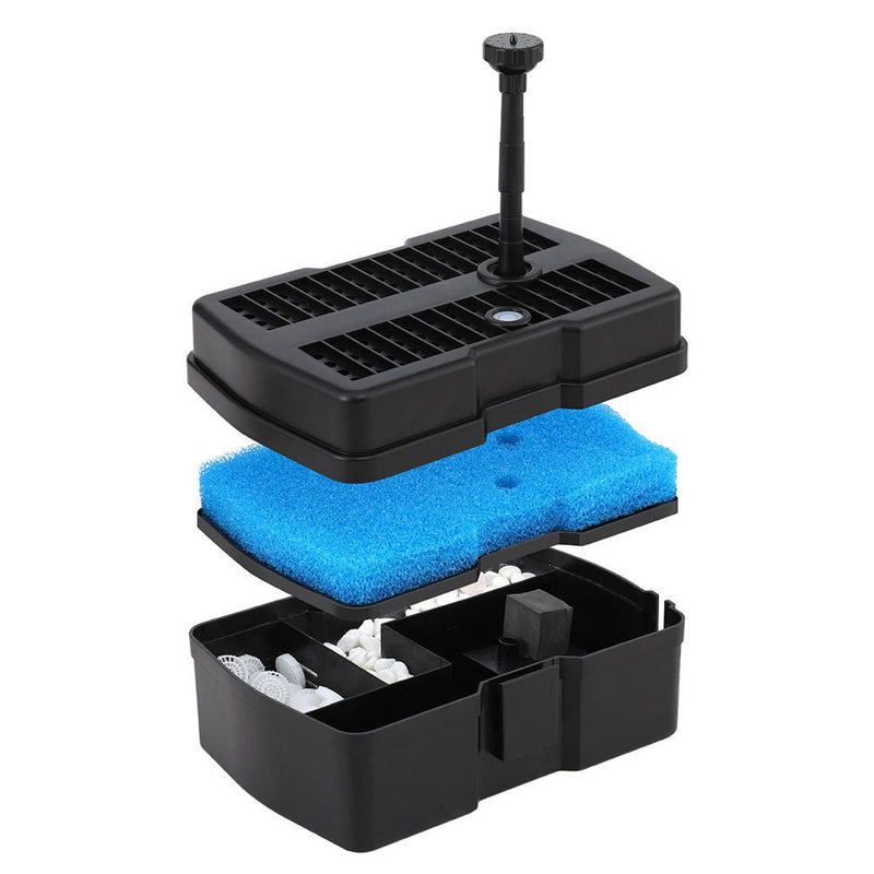 Home & Garden > Fountains > Fountains & Ponds - Gardeon Solar Submersible Water Pond Fountain Pump with Filter Box 4.6FT 470L/H - Garden Yard