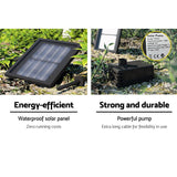 Home & Garden > Fountains - Gardeon Solar Water Feature 3 - Tier Fountain with Pump Kit Bird Bath 93CM Ivory - Garden Yard Aus