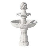 Home & Garden > Fountains - Gardeon Solar Water Feature 3 - Tier Fountain with Pump Kit Bird Bath 93CM Ivory - Garden Yard Aus