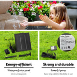 Home & Garden > Fountains - Gardeon Solar Water Feature Cascading Fountain 4 - Tier Bowl LED Lights 72CM Sand - Garden Yard Aus