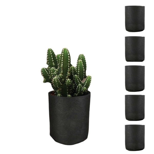 Home & Garden > Garden Beds - 6 Pck 1 Fabric Plant Grow Bags – Durable Non - Woven Felt Pots for Healthy Root Systems & Superior Plant Growth (Tomatoes, Vegetables & More) - Garden Yard