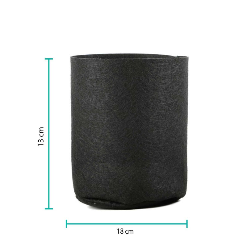 Home & Garden > Garden Beds > Garden Beds & Planters - 6 Pck 1 Gallon Fabric Flower Pots 3.8L Garden Planter Bags Black Felt Root Pouch - Garden Yard