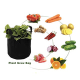 Home & Garden > Garden Beds > Garden Beds & Planters - 6 Pck 10 Gallon Fabric Flower Pots 38L Garden Planter Bags Black Felt Root Pouch - Garden Yard