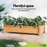 Home & Garden > Garden Beds > Garden Beds & Planters - Green Fingers Garden Bed 65x33x16cm Wooden Planter Box Raised Container Growing - Garden Yard