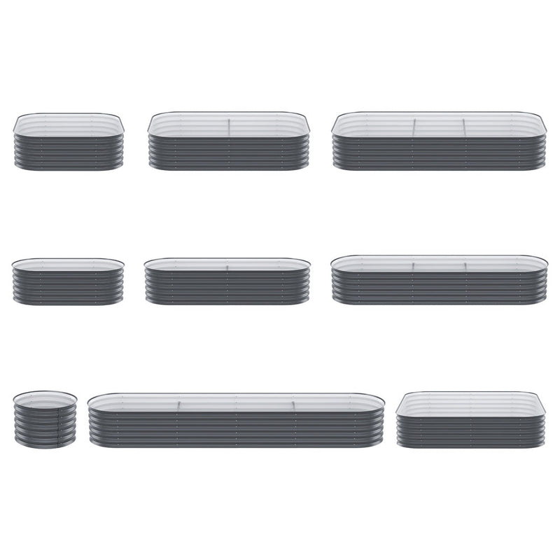 Home & Garden > Garden Beds > Garden Beds & Planters - Green Fingers Garden Bed 9 In 1 Modular Planter Box 40CM height - Garden Yard