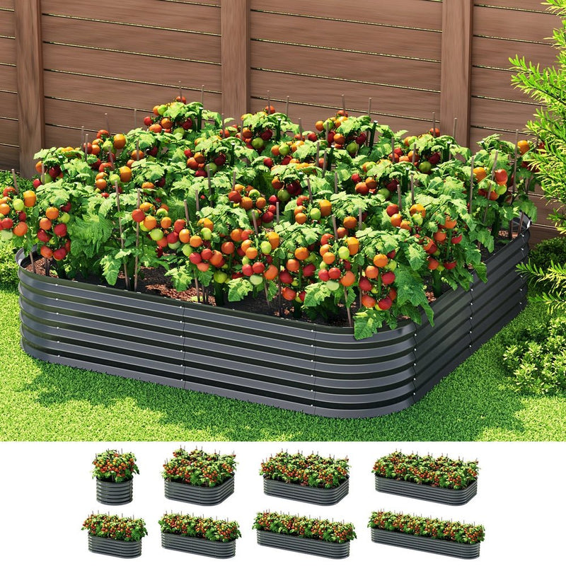 Home & Garden > Garden Beds > Garden Beds & Planters - Green Fingers Garden Bed 9 In 1 Modular Planter Box 40CM height - Garden Yard