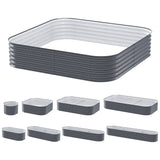 Home & Garden > Garden Beds > Garden Beds & Planters - Green Fingers Garden Bed 9 In 1 Modular Planter Box 40CM height - Garden Yard