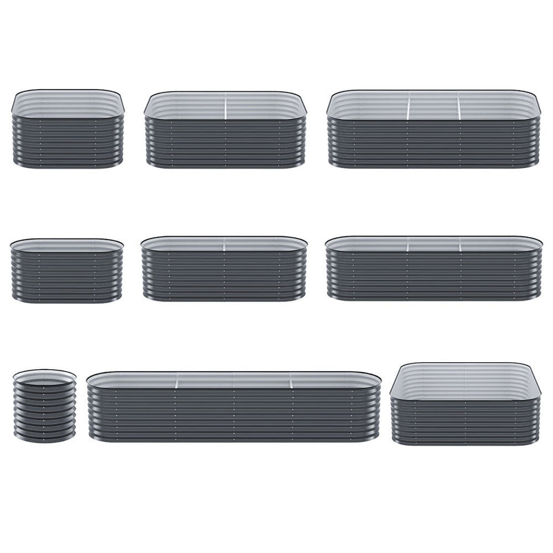 Home & Garden > Garden Beds > Garden Beds & Planters - Green Fingers Garden Bed 9 In 1 Modular Planter Box 56CM height - Garden Yard