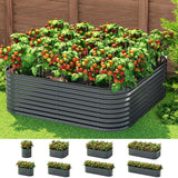 Home & Garden > Garden Beds > Garden Beds & Planters - Green Fingers Garden Bed 9 In 1 Modular Planter Box 56CM height - Garden Yard