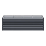 Home & Garden > Garden Beds - Green Fingers Garden Bed 240x80x77cm Planter Box Raised Container Galvanised Herb - Garden Yard