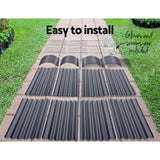 Home & Garden > Garden Beds - Green Fingers Garden Bed 320X80X42cm Oval Planter Box Galvanised Raised Garden Bed - Garden Yard