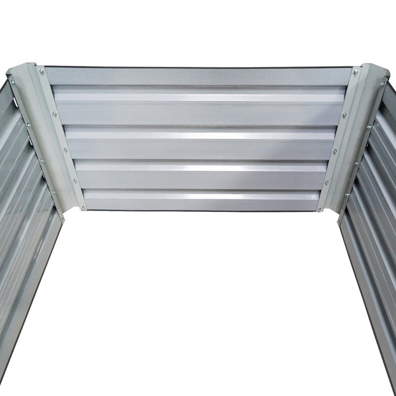 Home & Garden > Garden Beds - Green Fingers Garden Bed 320X80X45cm Planter Box Raised Container Galvanised Herb - Garden Yard