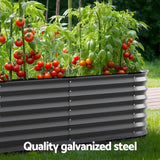 Home & Garden > Garden Beds - Green Fingers Garden Bed 9 In 1 Modular Planter Box Raised Container Galvanised - Garden Yard