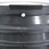 Home & Garden > Garden Beds - Green Fingers Garden Bed 90X45cm Round Latches Planter Box Raised Galvanised Herb - Garden Yard