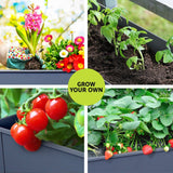 Home & Garden > Garden Beds - Green Fingers Garden Bed Elevated 100X40X80cm Planter Box Raised Container Herb - Garden Yard