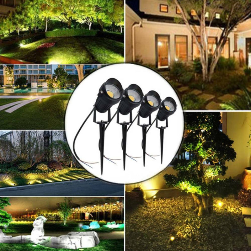 Home & Garden > Garden Lights - 10PCS LED Spotlights Landscape Warm light Lamp Waterproof Outdoor Garden Yard 12V - Garden Yard